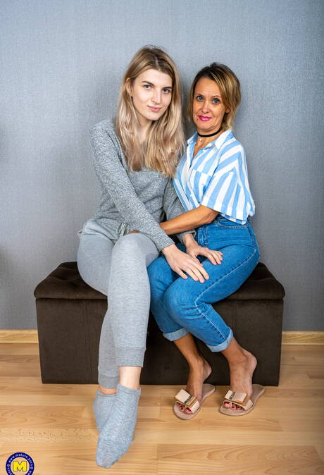 Mature NL xxx photo collection featuring radiant woman in girl on girl sex scene